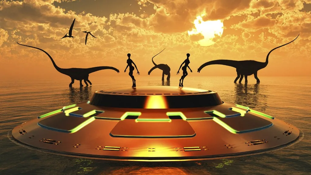 ufo dinoszaurusz ember