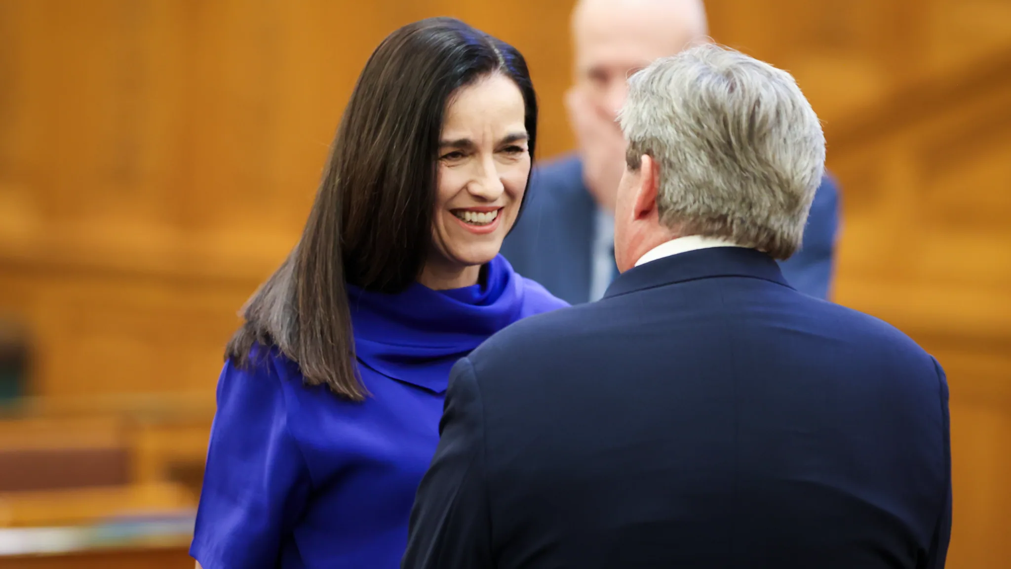 Orbán Anita külügyminiszter is megérkezett az Országgyűlésre