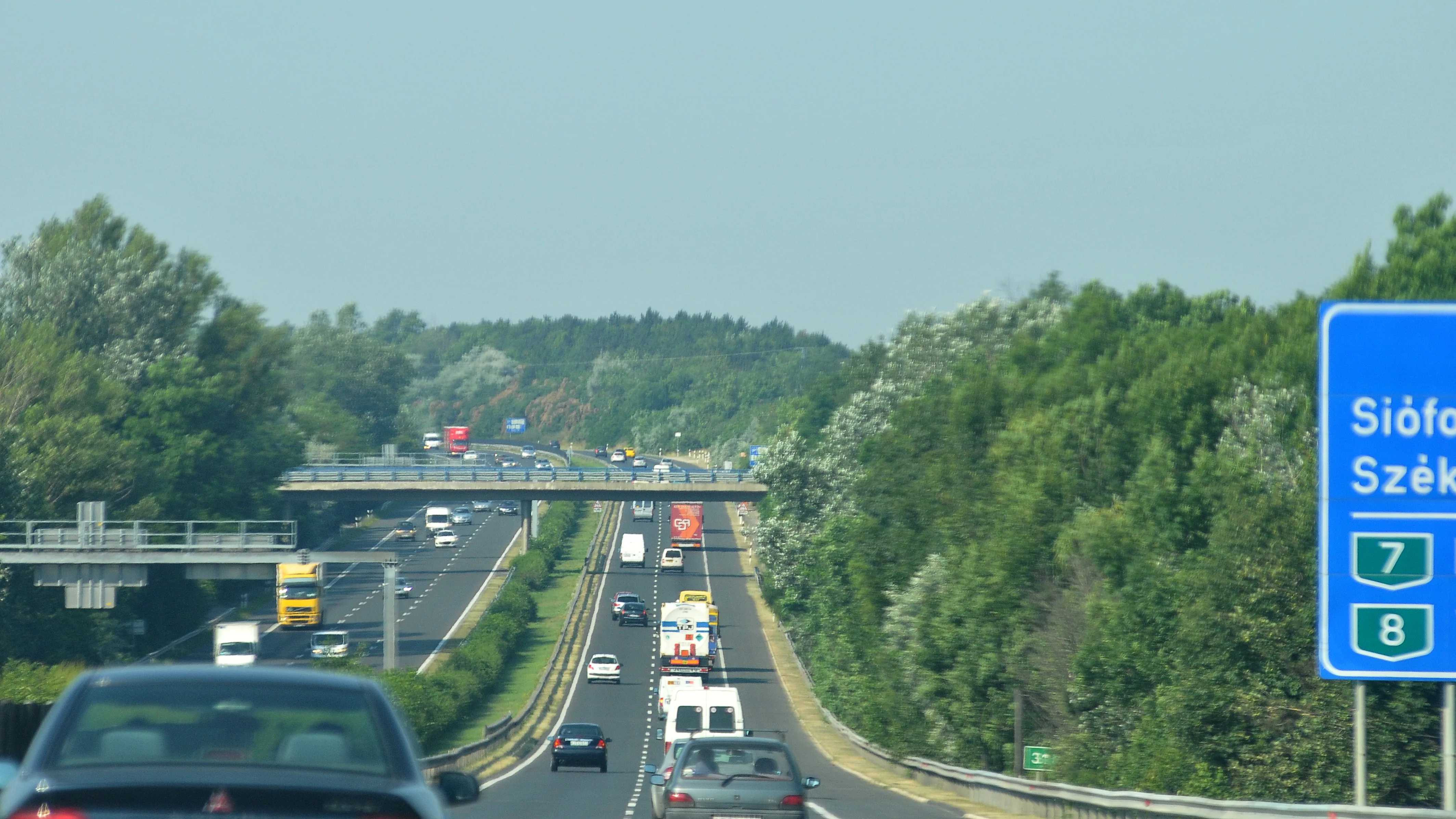 M7 autópálya dugó forgalom