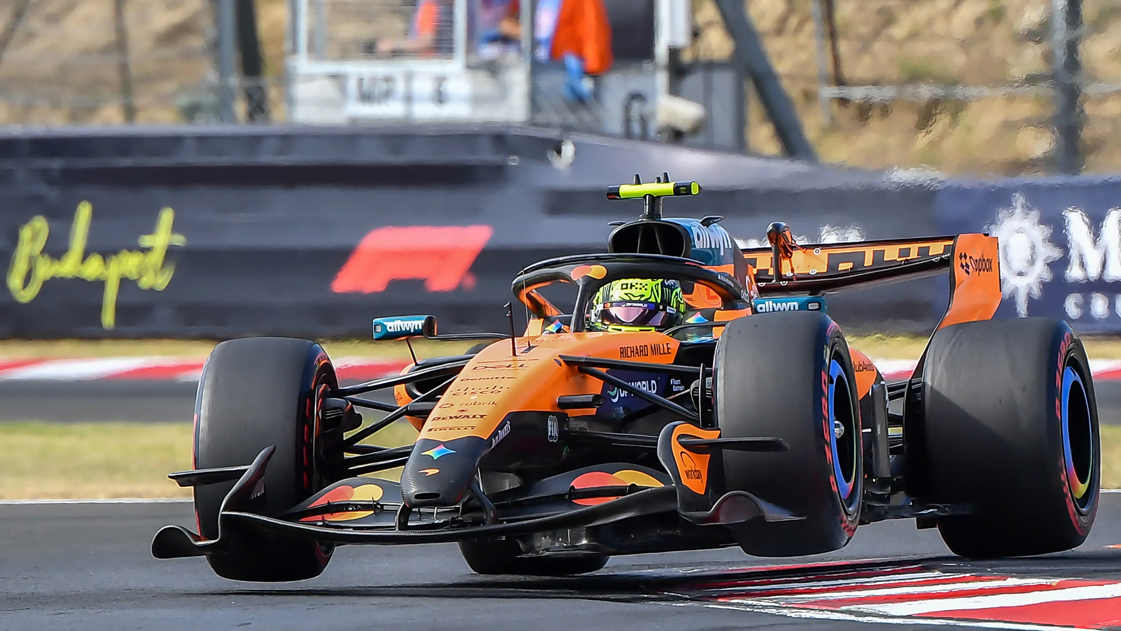Lando Norris a Hungaroringen