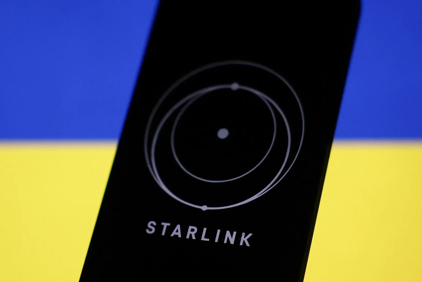 Starlink ukrajna zászlaja ukrán zászló